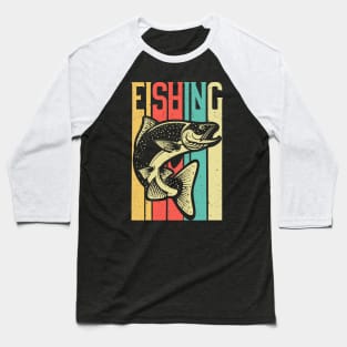 Retro Vintage Fishing - Fisherman Gift Baseball T-Shirt